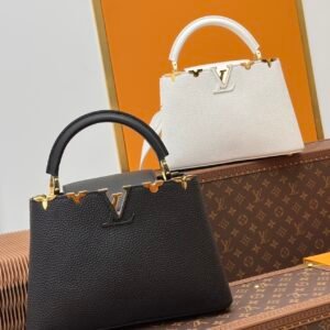 Louis Vuitton  CapucinesBB handbag  black and white  M55235