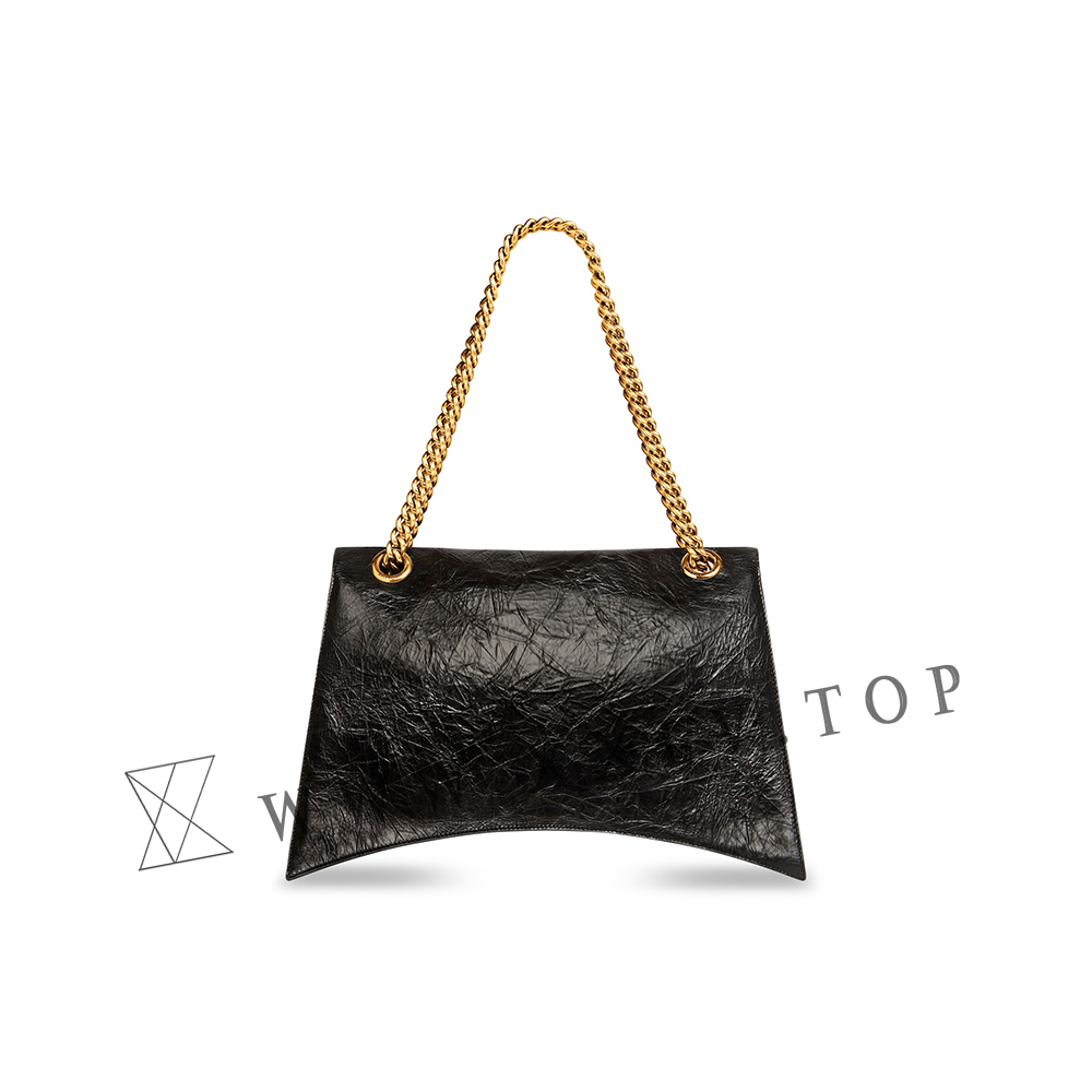 Women's Crush Large Chain Bag in Black - Image 4