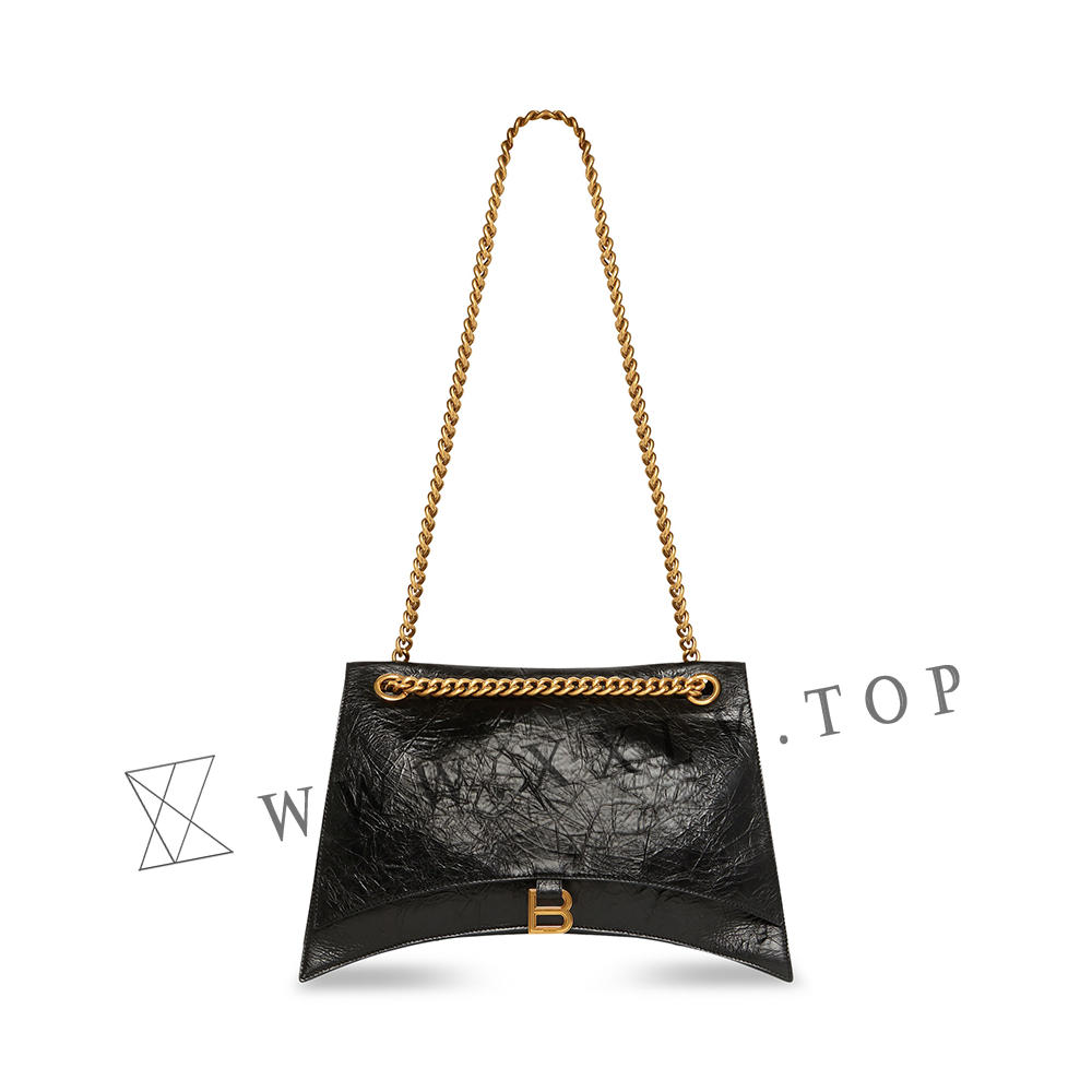 Women's Crush Large Chain Bag in Black - Image 5