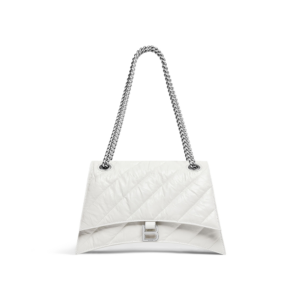 Women's Crush Small Chain Bag Quilted in Optic White