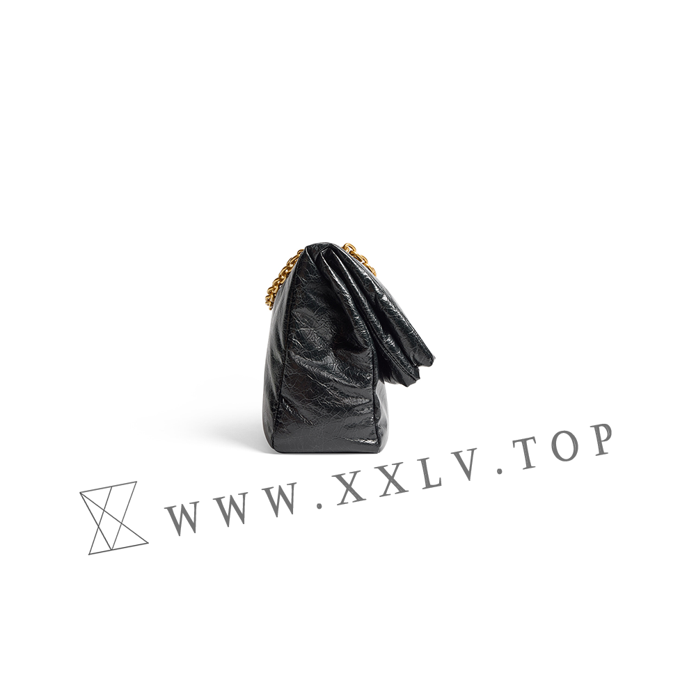 Women's Monaco Large Chain Bag in Black - Image 4