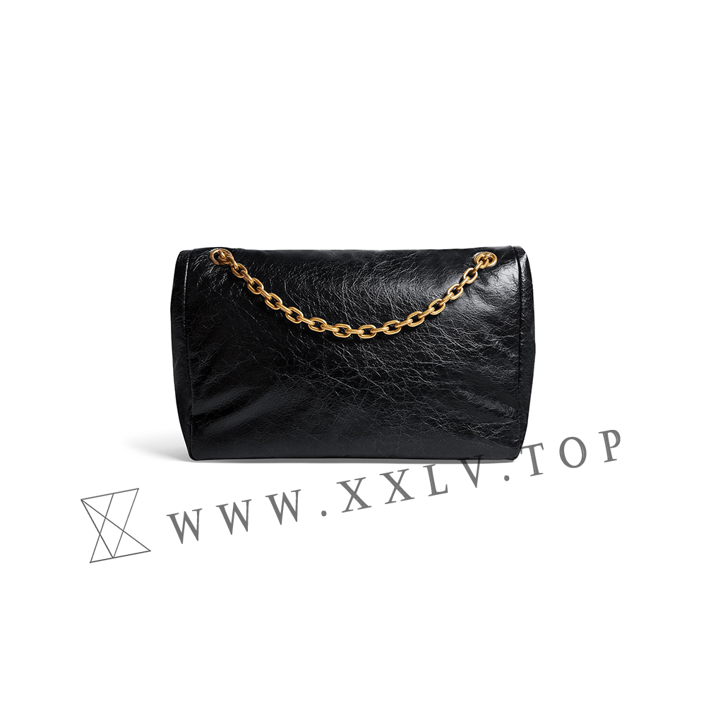 Women's Monaco Large Chain Bag in Black - Image 3