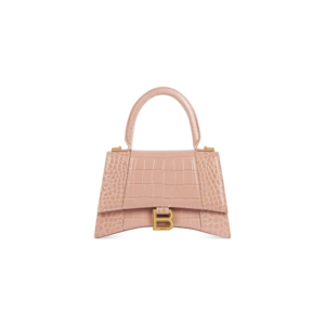 Women's Hourglass XS Handbag Crocodile Embossed in Nude