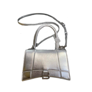Women's Hourglass Medium  Handbag Box in Silver