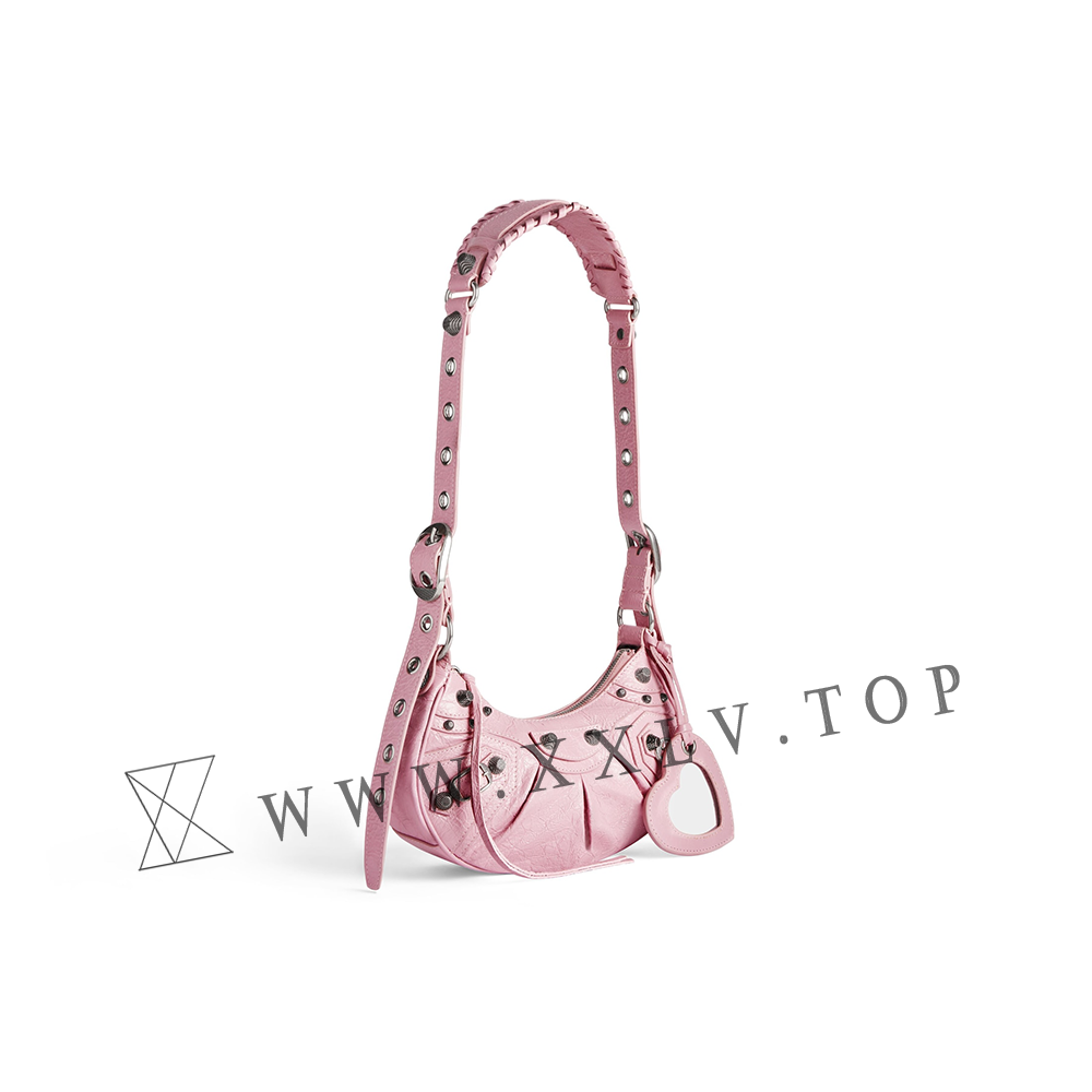 Women's Le Cagole Xs Shoulder Bag in Light Pink - Image 4