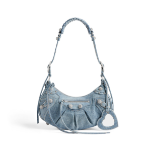 Women's Le Cagole Large   Shoulder Bag Denim in Blue