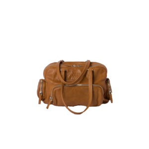 Nappa leather top-handle bag