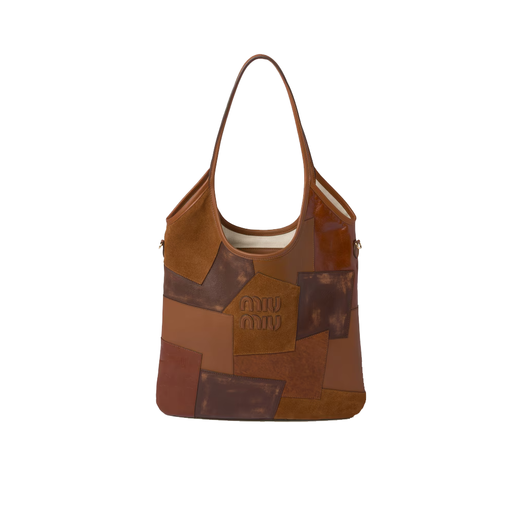 IVY leather patchwork bag