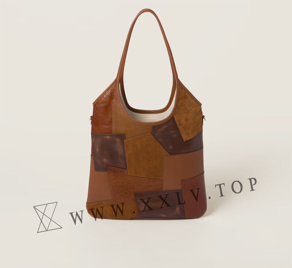 IVY leather patchwork bag - Image 4
