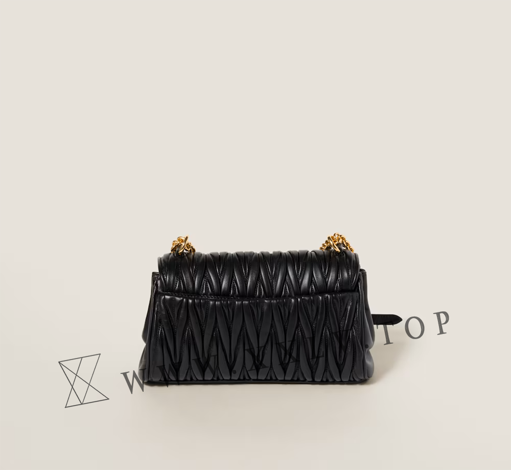 Matelassé nappa leather shoulder bag - Image 4