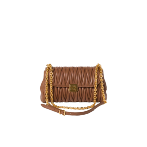 Matelassé nappa leather shoulder bag