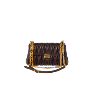 Matelassé nappa leather shoulder bag