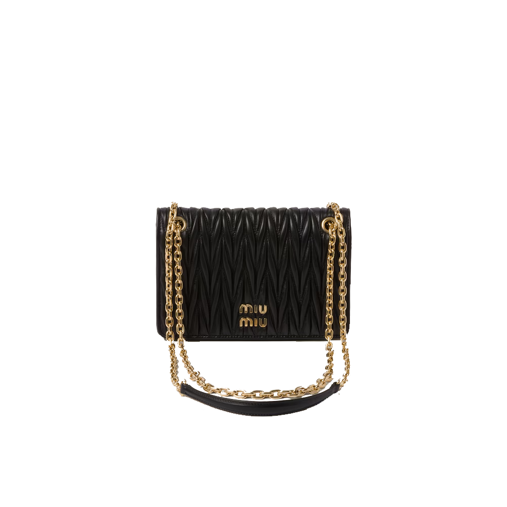 Matelassé nappa leather mini-bag