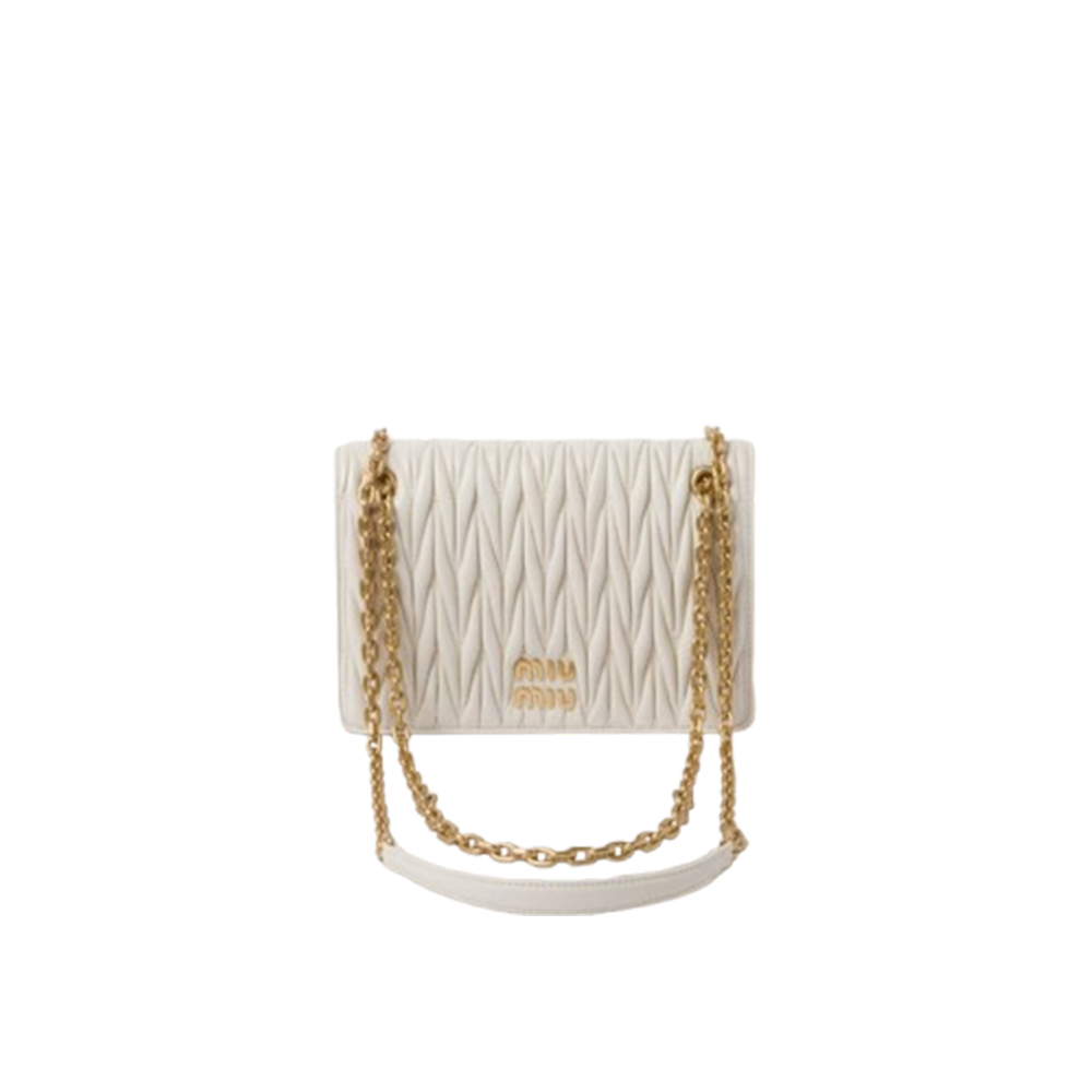 Matelassé nappa leather mini-bag