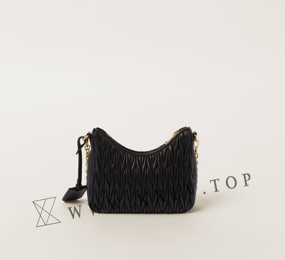 Matelassé nappa leather shoulder bag - Image 4
