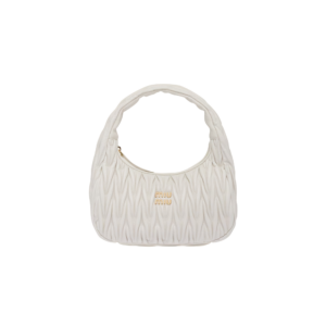 Wander matelassé nappa leather hobo bag