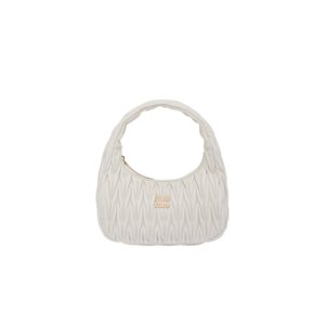 Wander matelassé nappa leather hobo bag