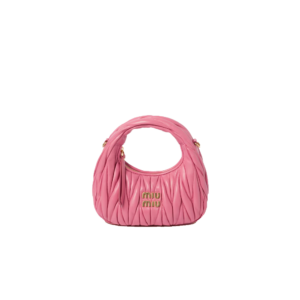 Wander matelassé nappa leather hobo mini-bag