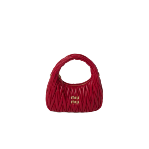 Wander matelassé nappa leather hobo bag