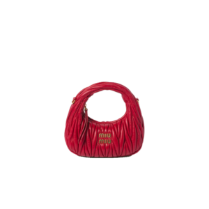 Wander matelassé nappa leather hobo mini-bag