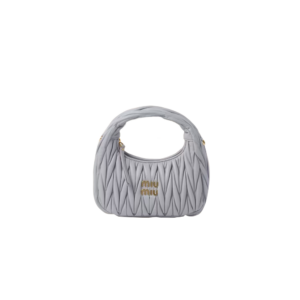 Wander matelassé nappa leather hobo bag