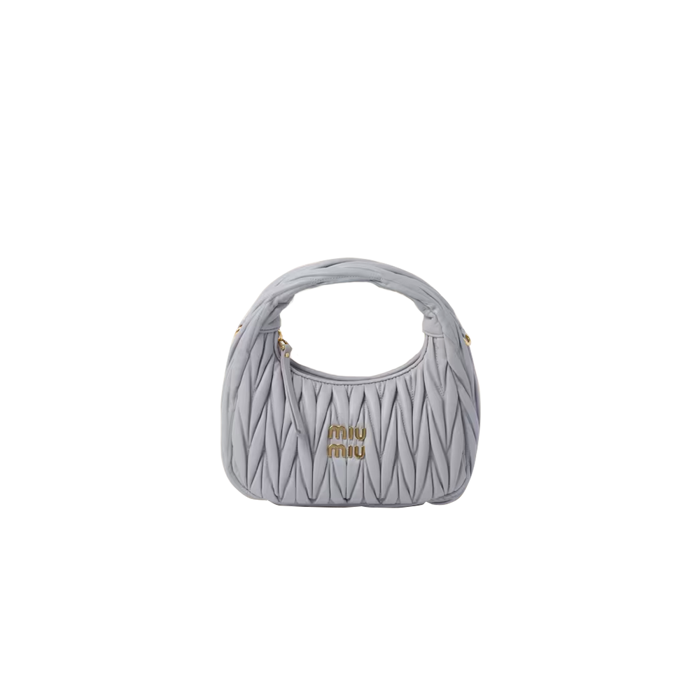Wander matelassé nappa leather hobo mini-bag