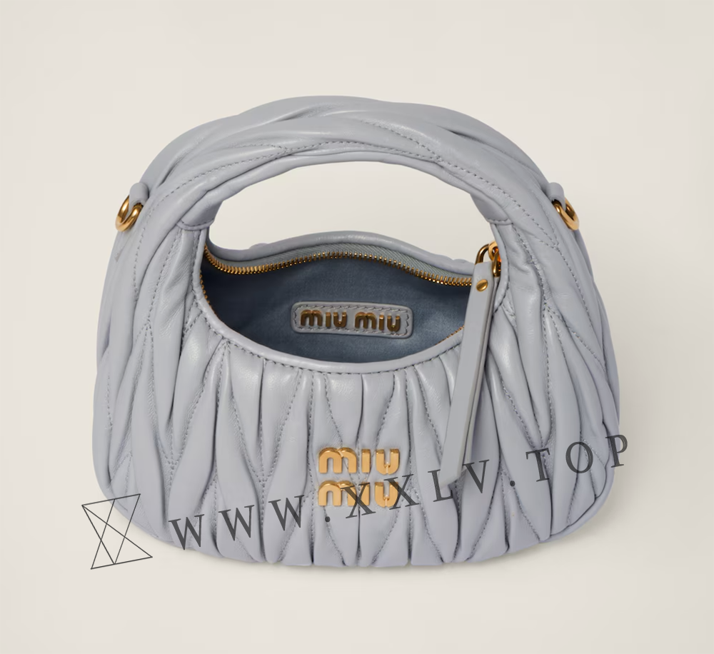 Wander matelassé nappa leather hobo mini-bag - Image 3