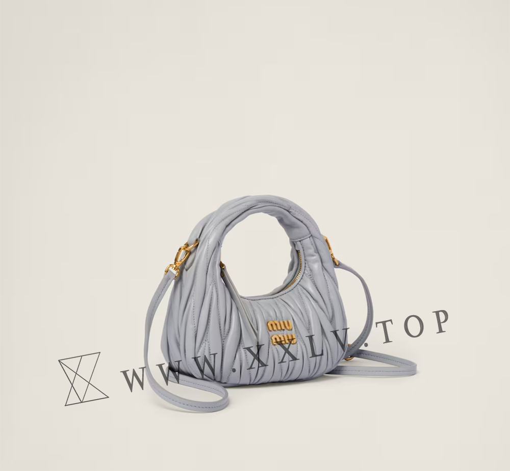 Wander matelassé nappa leather hobo mini-bag - Image 5