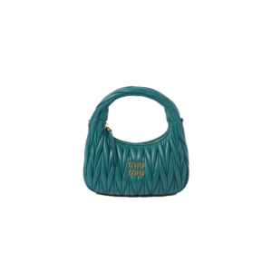 Wander matelassé nappa leather hobo bag