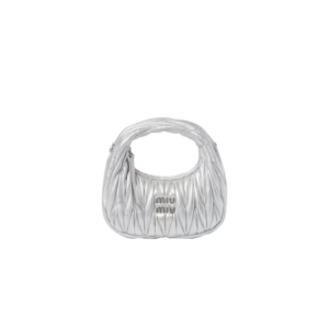 Wander matelassé nappa leather hobo mini-bag