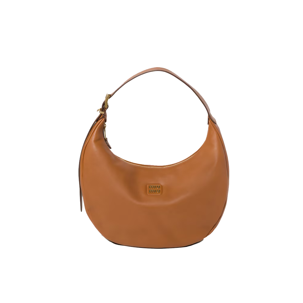 Leather hobo bag