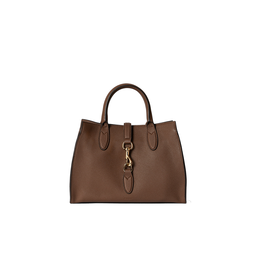 Medium tote bag with hook closure