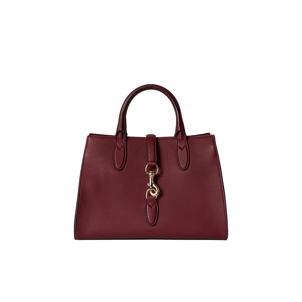 Medium tote bag with hook closure