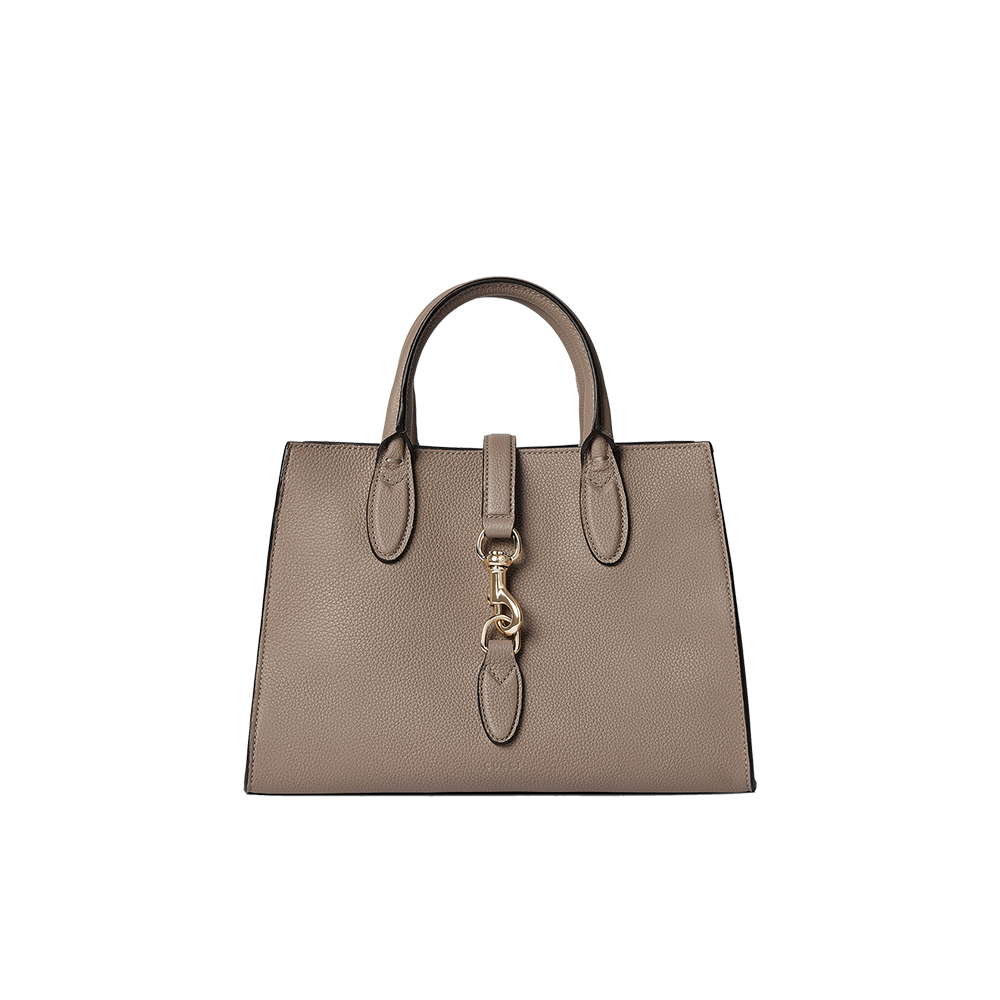 Medium tote bag with hook closure