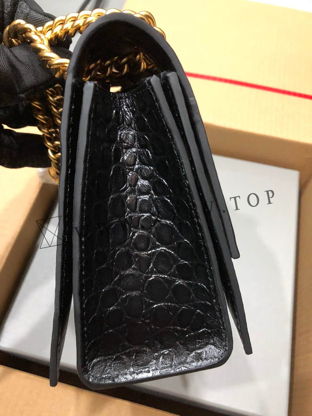 Women's Crush Small Chain Bag in Black - Image 5