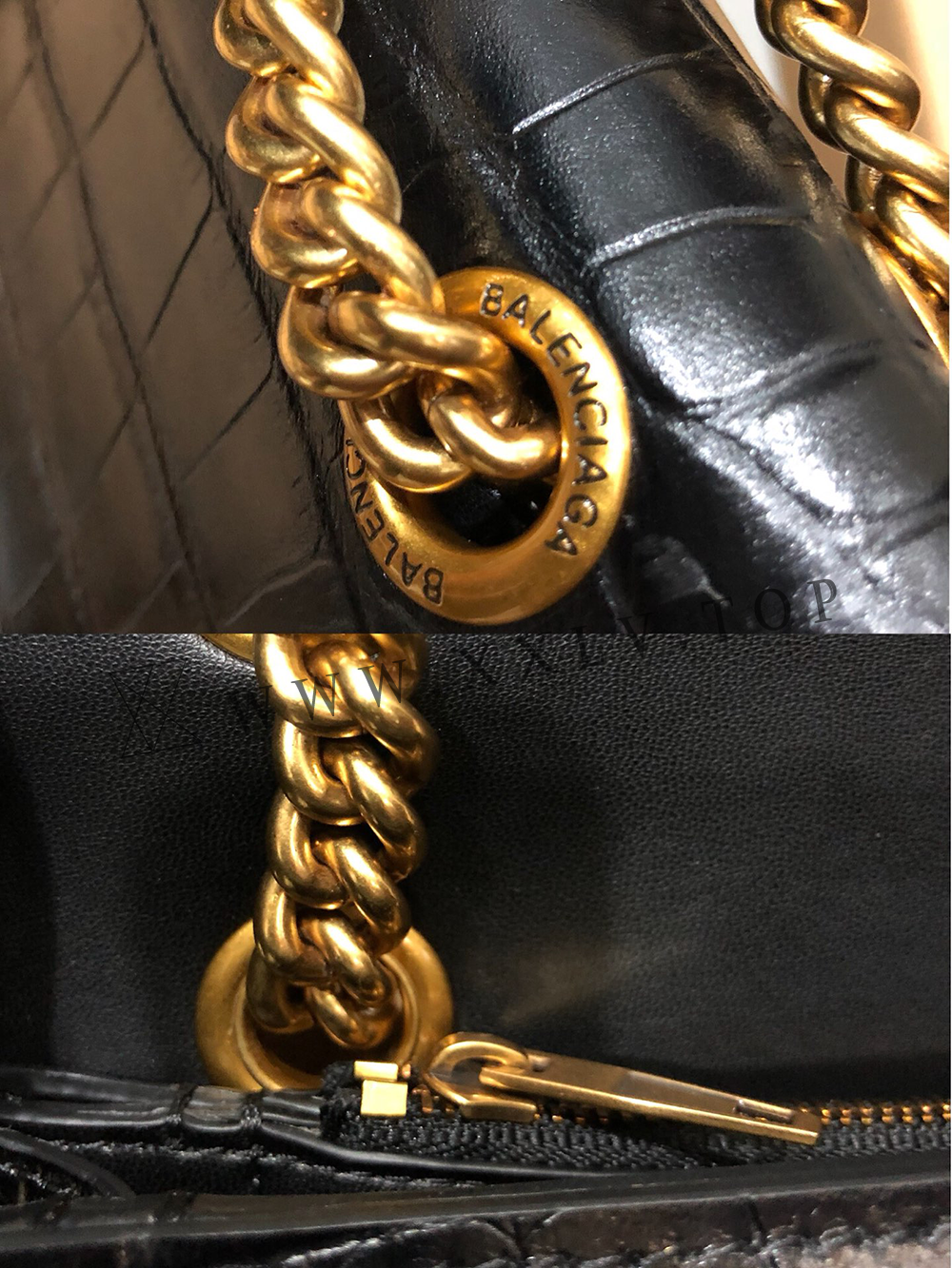 Women's Crush Small Chain Bag in Black - Image 4