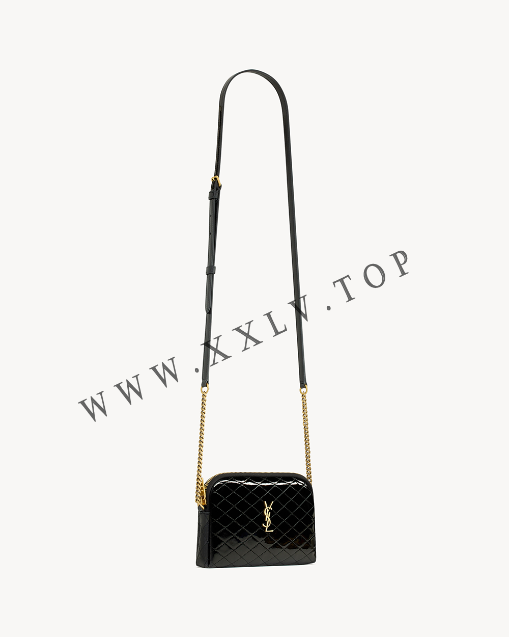 GABY ZIPPERED POUCH IN patent leather - Image 4