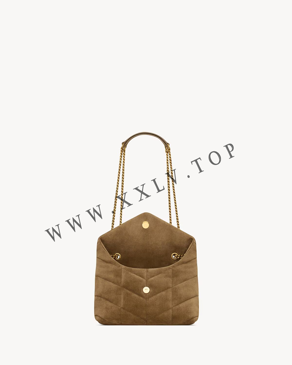 Toy PUFFER in quilted suede - Image 4