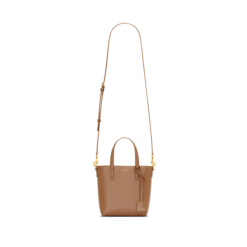 Mini Toy SHOPPING SAINT LAURENT in box leather