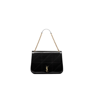 LARGE JAMIE 4.3 in patent effect fabric