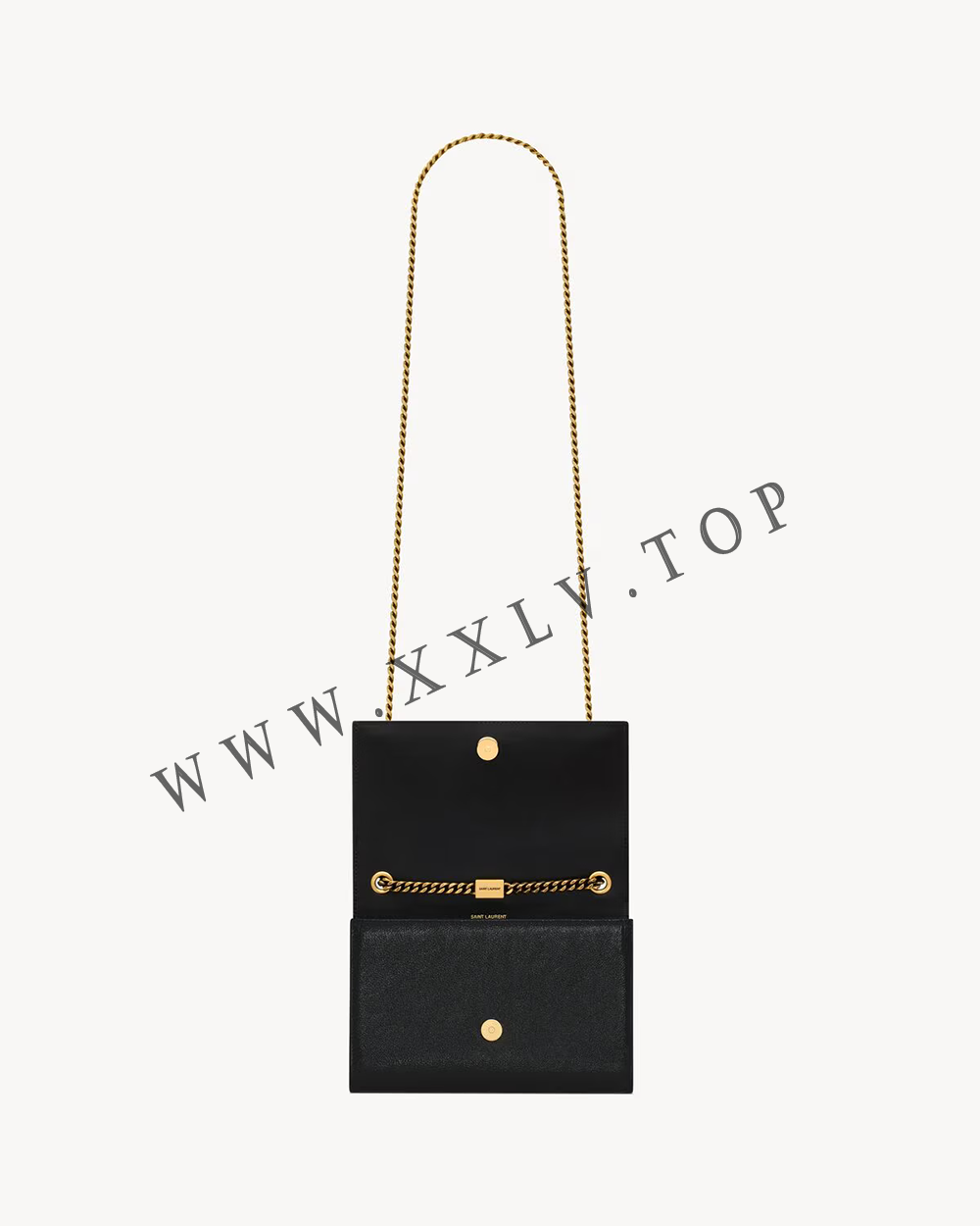 KATE SMALL in shiny grained leather - Image 2