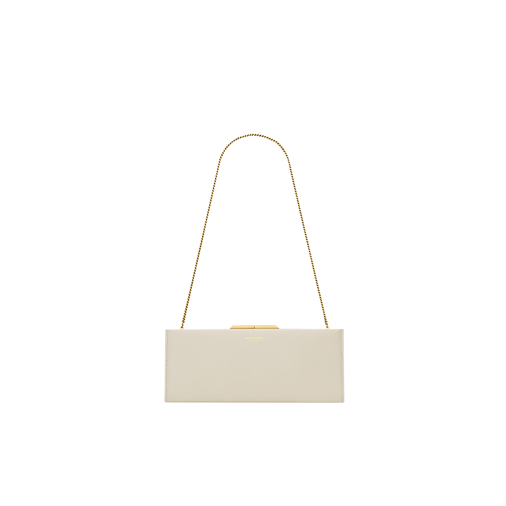 Midnight small clutch in smooth leather