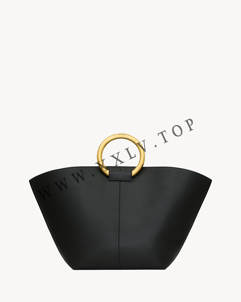 Maxi tote in smooth leather - Image 4