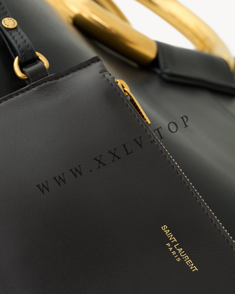 Maxi tote in smooth leather - Image 2