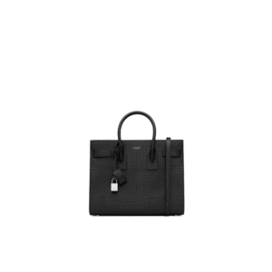 sac de jour in embossed crocodile leather - small