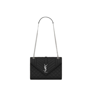 ENVELOPE MEDIUM IN QUILTED GRAIN DE POUDRE EMBOSSED LEATHER