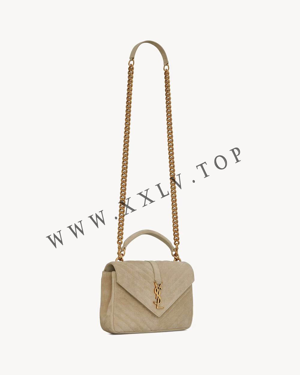 COLLEGE MEDIUM in quilted suede - Image 2