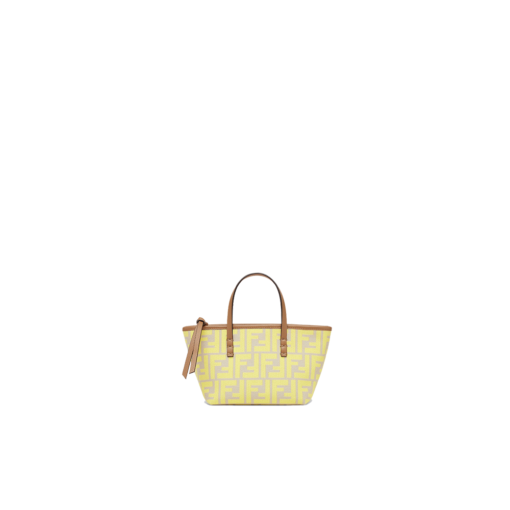 Roll Mini Brown FF jacquard mini bag