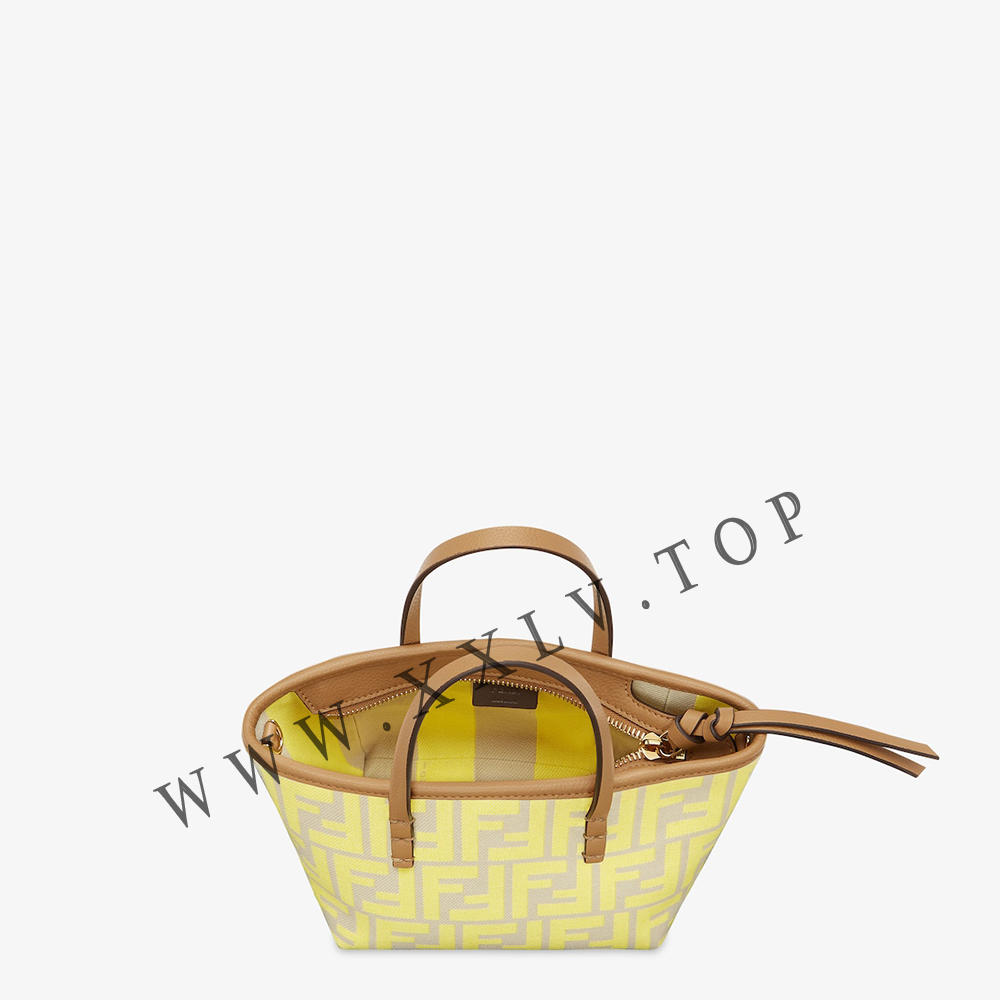 Roll Mini Brown FF jacquard mini bag - Image 3