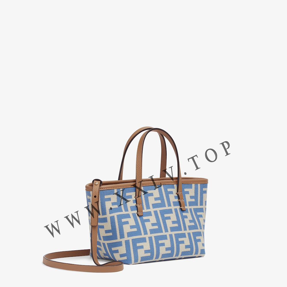 Roll Mini Brown FF jacquard mini bag - Image 5